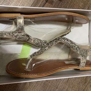 Lightly worn Steve Madden 8.5 Rhinestone Sandals